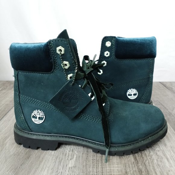 Timberland Shoes Emerald Green Timberland Boots Velvet Accent